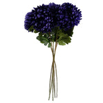Pack Of 6 X 75cm Extra Large Reflex Chrysanthemum - Purple