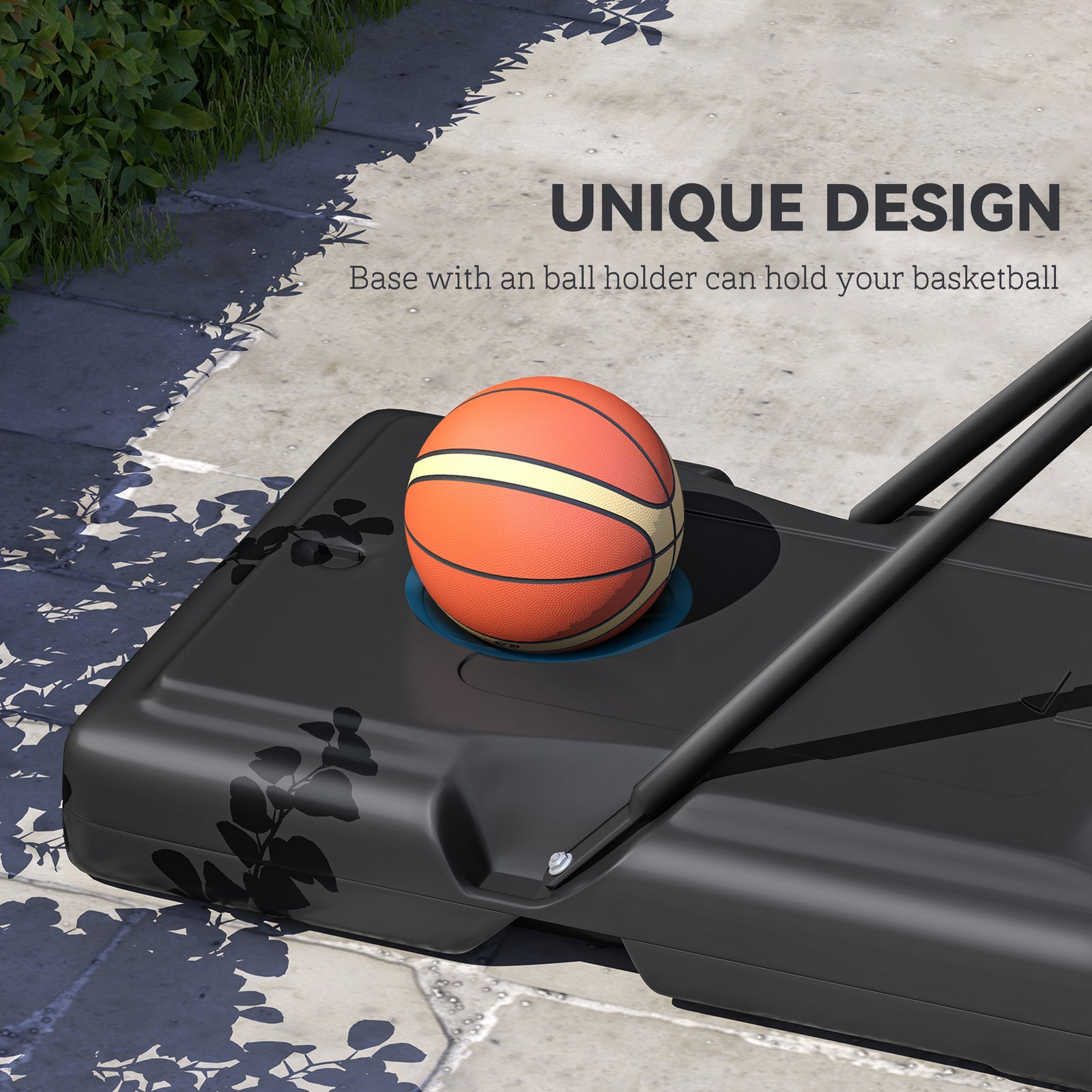 Basketball Hoop Stand 160-305cm Adjustable | Black