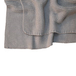 Double Knitted Throw | Grey