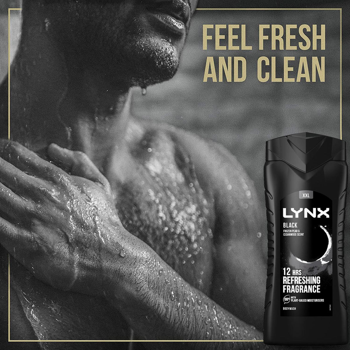 Black 12h Refreshing Energy Boost Shower Gel Bodywash 500ml | Set of 1
