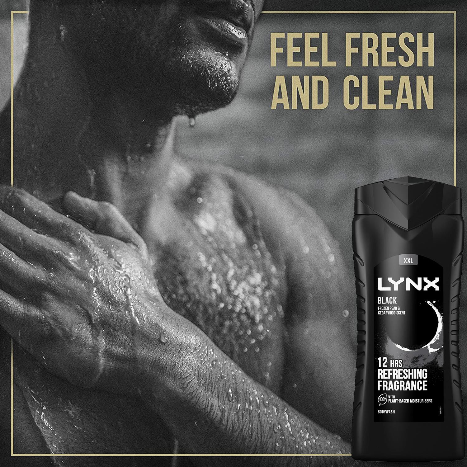 Black 12h Refreshing Energy Boost Shower Gel Bodywash 500ml | Set of 30