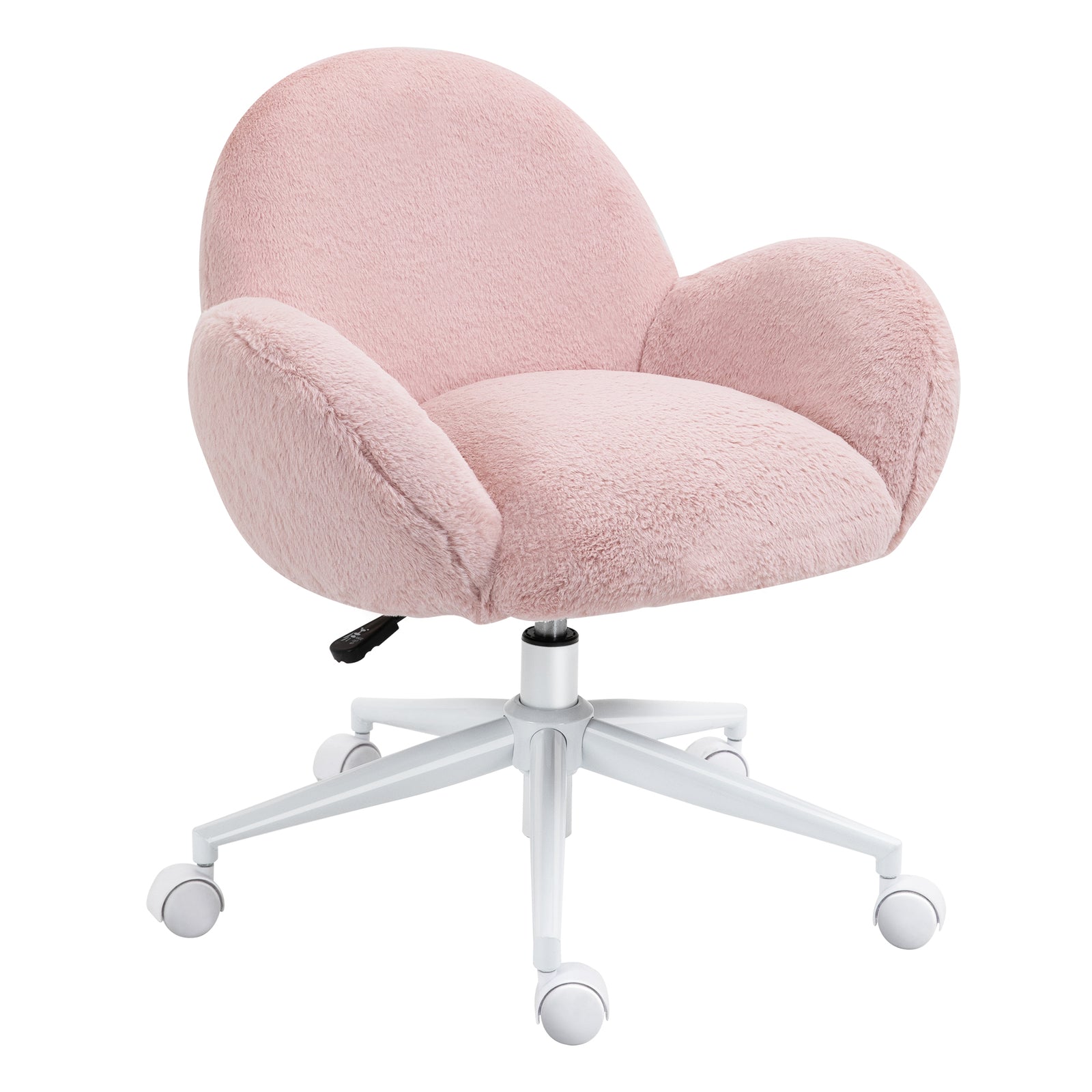 Fluffy Leisure Chair W/ Armrest | Pink
