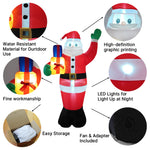 Breeins 180cm/6ft Blow Up Christmas Santa Claus Inflatable Decoration With Led Lights