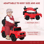 Kids Ride-on Push Car 3 In 1 Benz G350 Baby Floor Slider Walker | Red