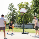 155-210cm Adjustable Basketball Stand | White