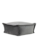 Vita Velvet Footstool Bean Bag Pouffe | Charcoal