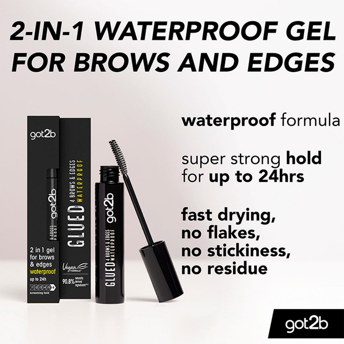 Glued For Brows & Edges Eyebrow Gel 16ml, Pack 3