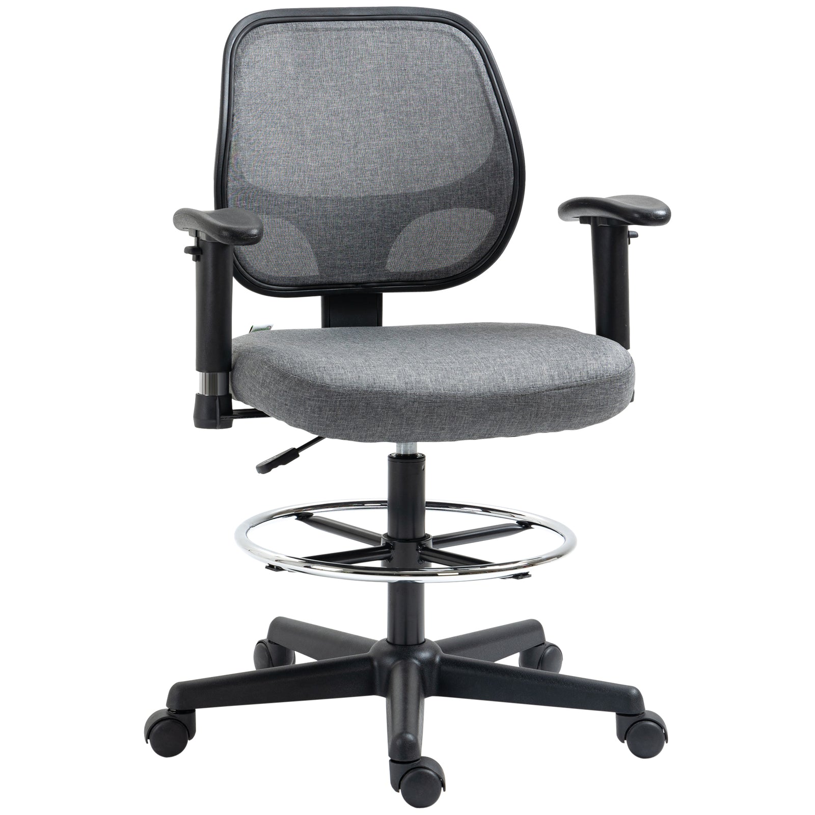 Drafting Chair W/ Foot Ring And Arm