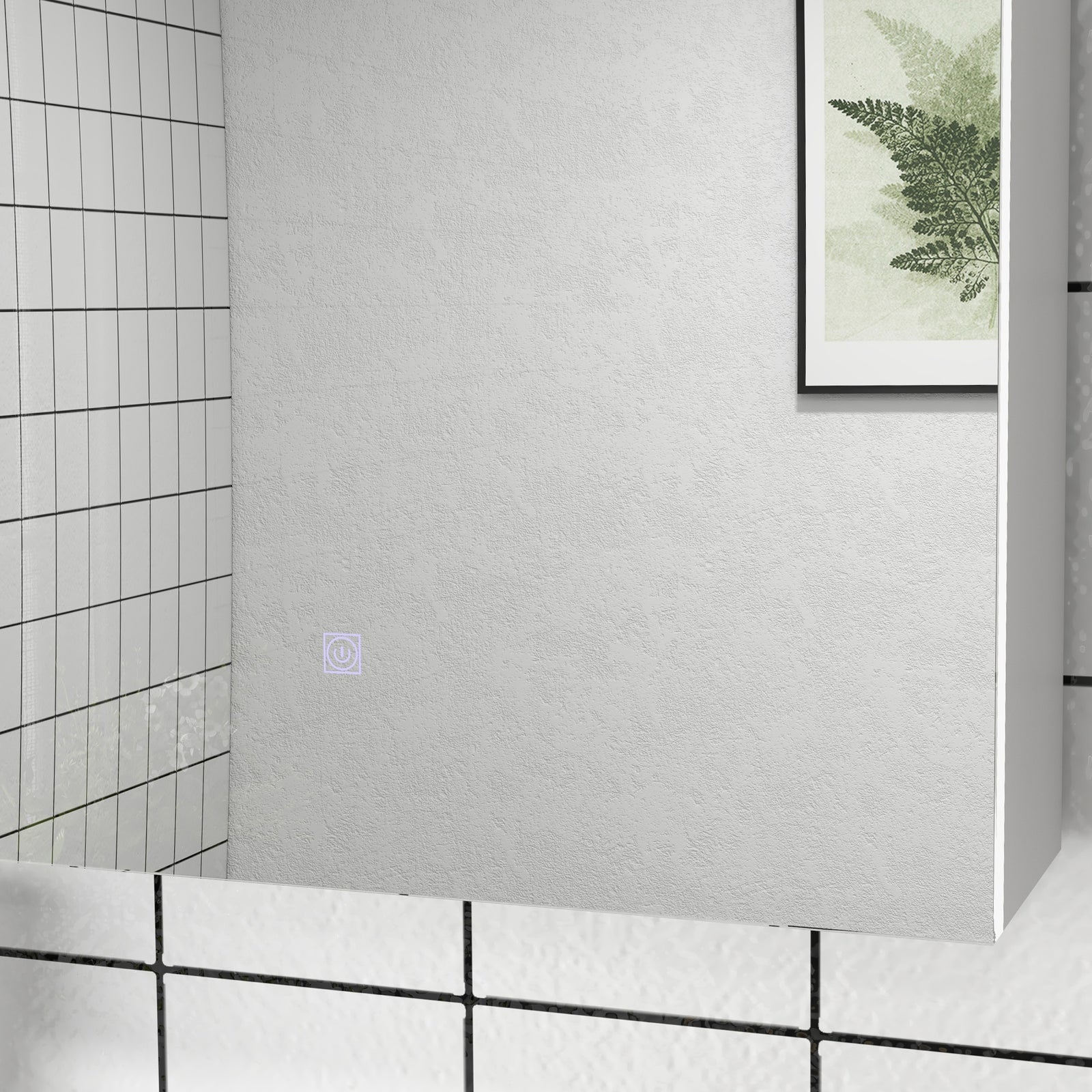 Wall Mounted Bathroom Storage Cupboard With Mirror Led Usb