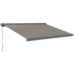4x3(m) Full Cassette Electric Awning, Aluminium Frame | Light Grey