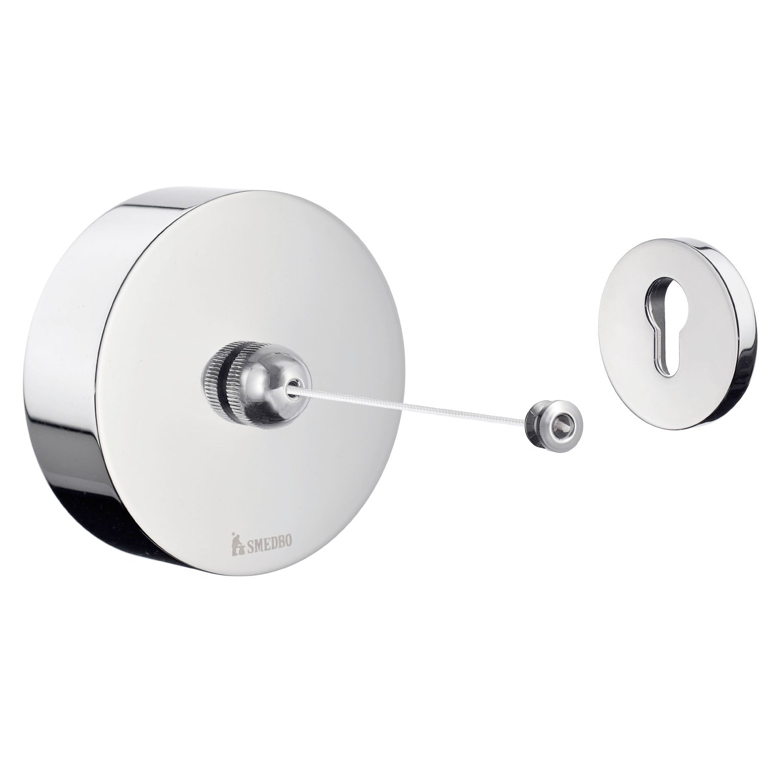 Polished Chrome Retractable Clothes Line 2.5m Length | Polished Chrome