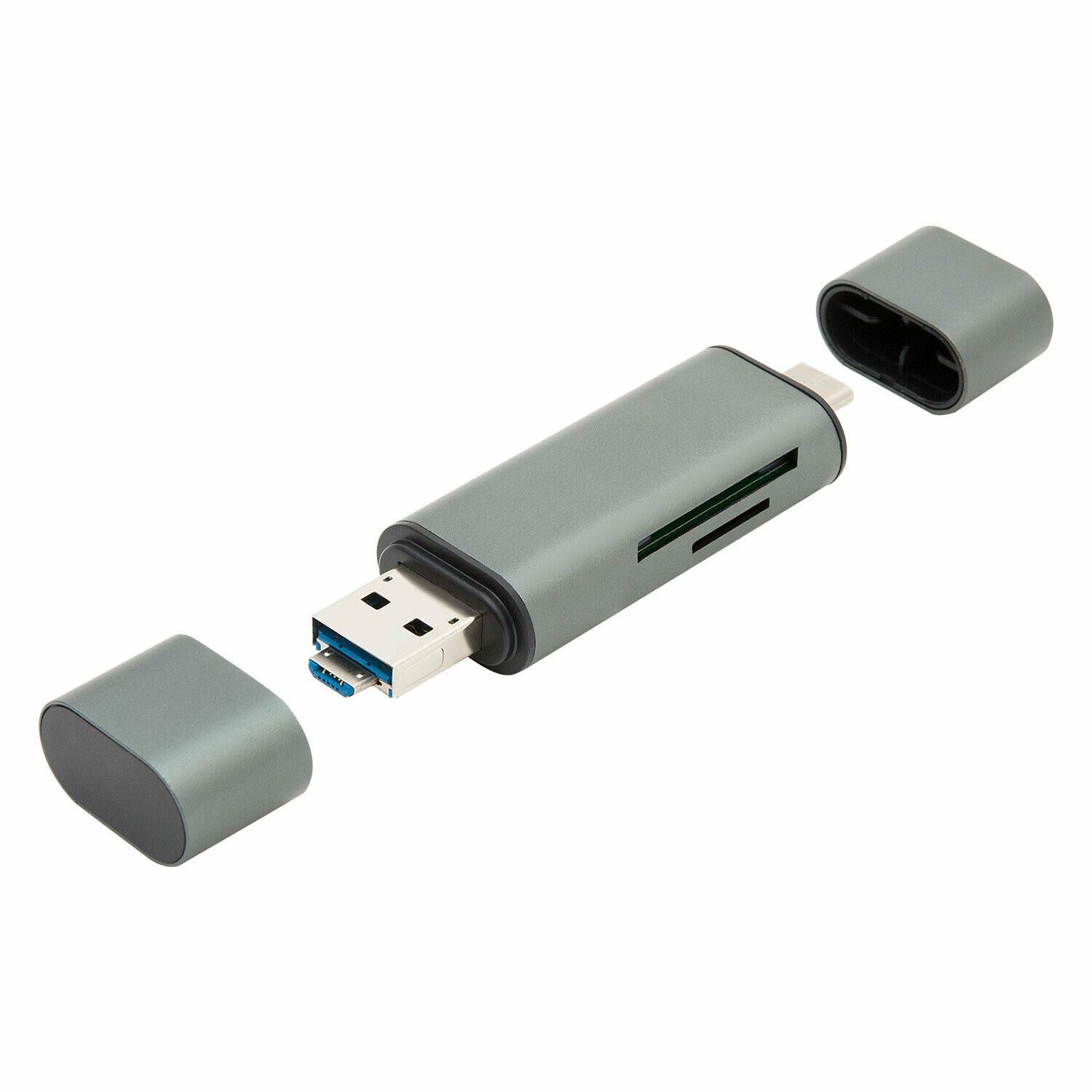 Type C/ Micro Usb Card Reader - Space Grey