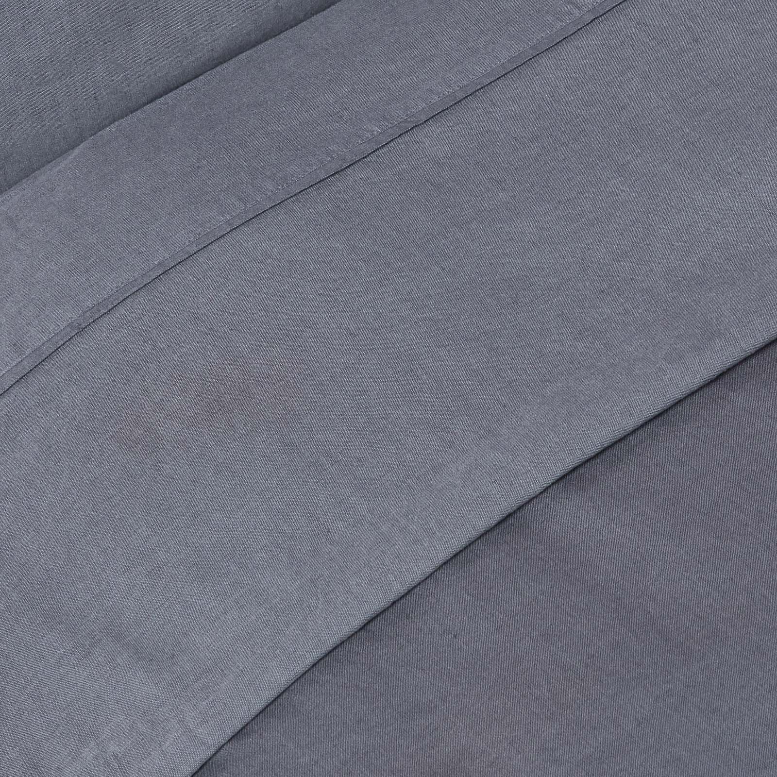 Luxury Linen Flat Sheet | Super King | Dark Grey