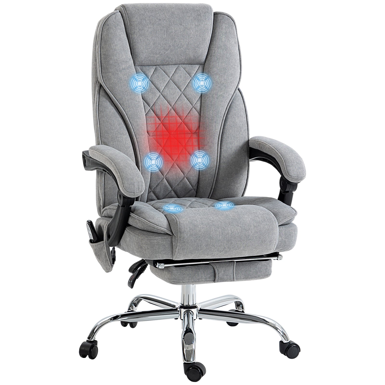Massage Chair, Reclining Desk | Grey