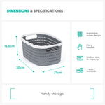 8l Ulana Woven Basket - Grey