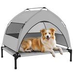 Portable Elevated Dog Bed With Removable Canopy, 76 X 61 X 70 Cm