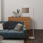 Floor Lamp With 350 Degree Rotating Lampshade Led Bulb | One Size | Gray