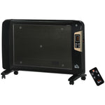 Mica Electric Space Heater Portable With 2 Heat Settings | One Size | Black