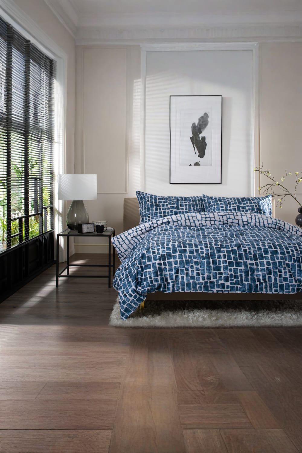 Tulle Extrasoft 100% Cotton Duvet Cover Set – Soft & Breathable Bedding | King | Navy Blue