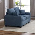 Lewiston Fabric Pull Out Sofabed | Light Blue