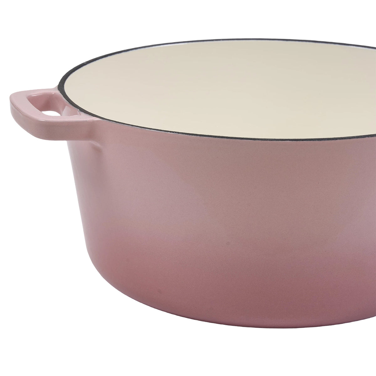 2-in-1 4.5l Enamelled Cast Iron Dutch Oven With Reversible Lid | Pink