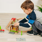 Bigjigs Toys Barnyard for Wooden Farm Train Set