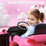 Battery Powered Kids Electric Car With Remote Control | Pink