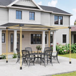 Pergola Kit W/ 3-way Corner Brackets & Post Base For 92mm