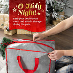 Durable Decoration Storage Bag For Lights, Baubles & Wreaths