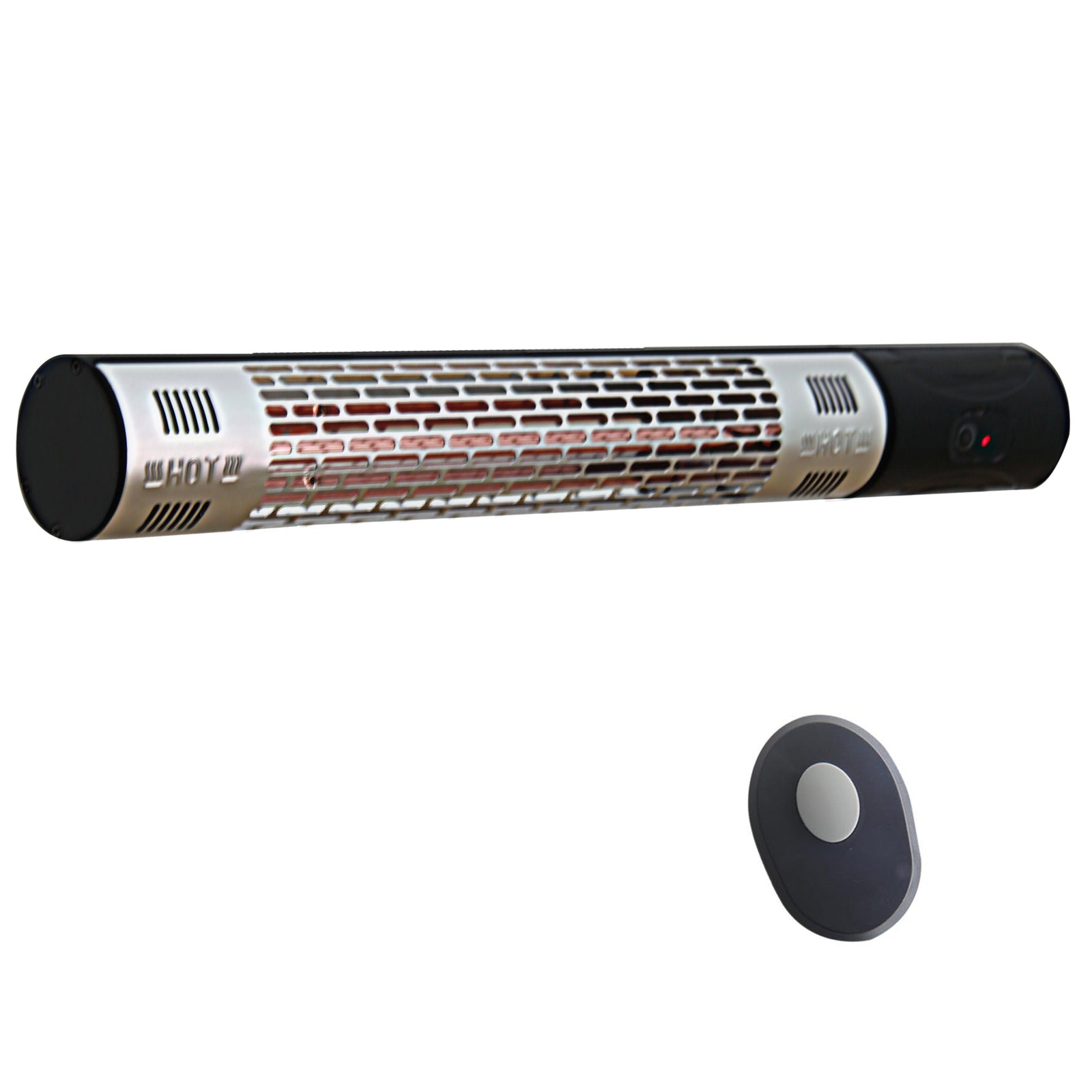Wall Mount Halogen Heater W/ Remote, Black