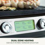 Elite 6-in-1 Contact Grill, Pfas-free Ceramic Non-stick, Adjustable Temperature | Black