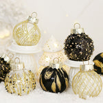 25pcs Christmas Ball Ornament Set | Black & Gold