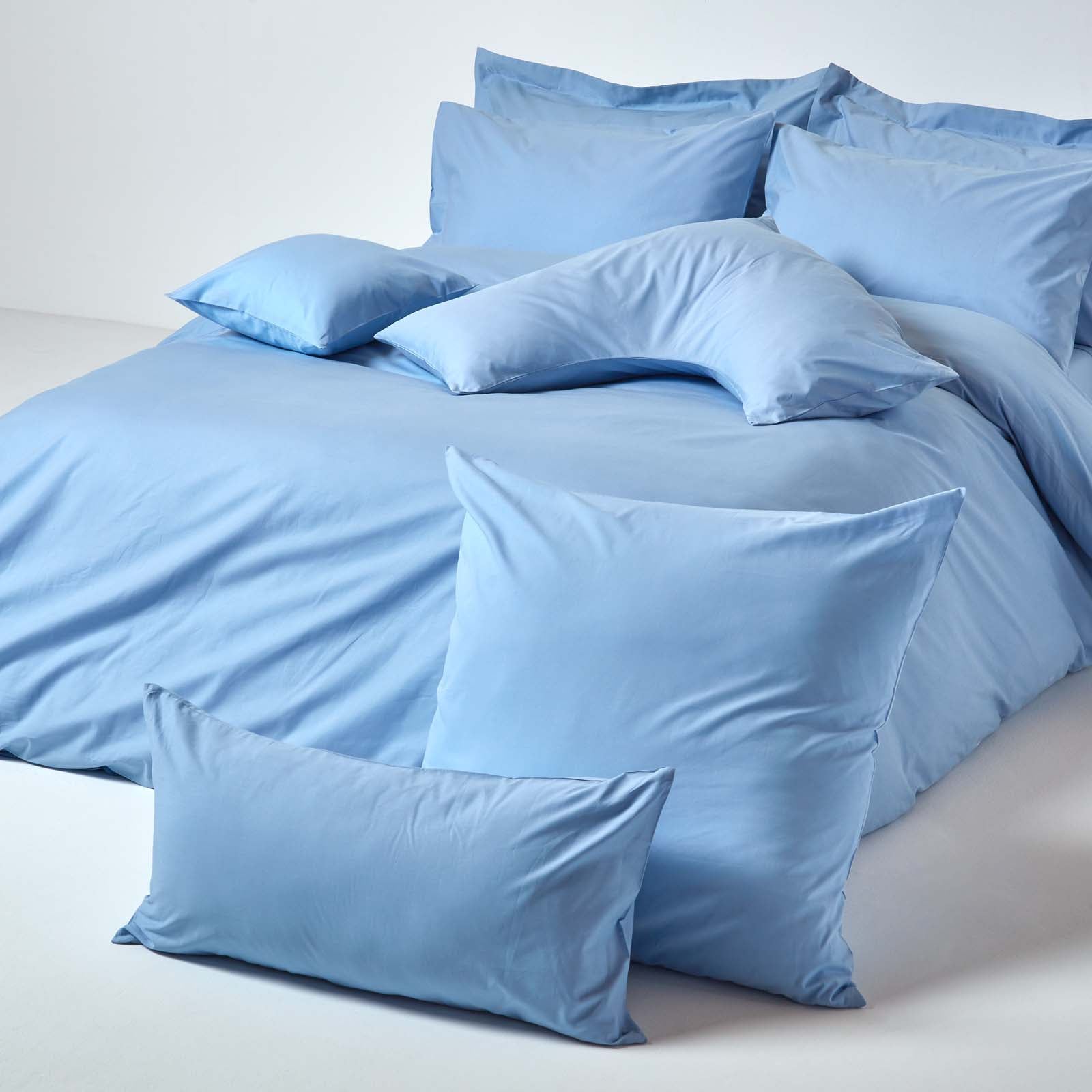 Continental Egyptian Cotton Pillowcase 200 Tc | 60cm x 60cm | Blue
