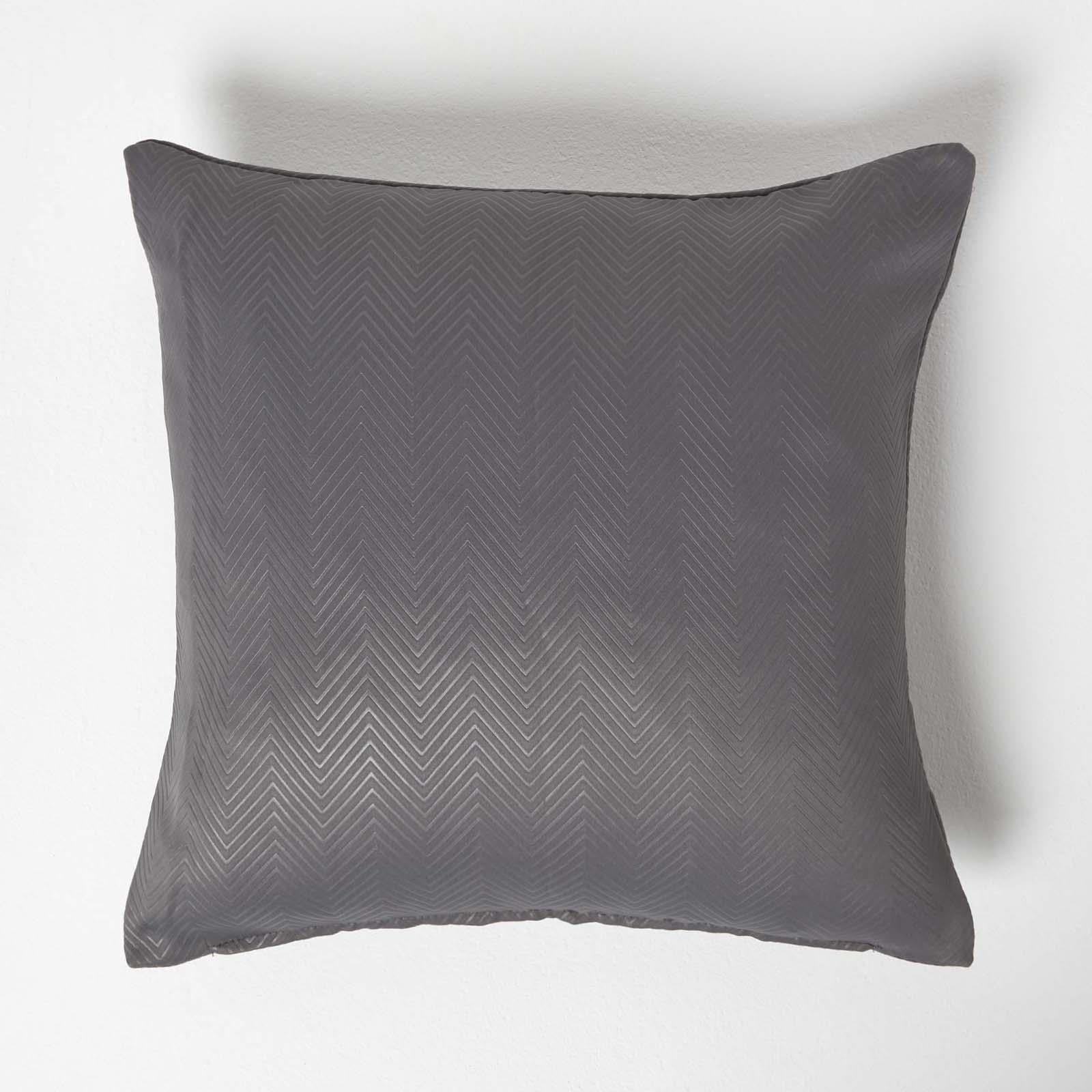Herringbone Chevron Cushion Cover | 45cm x 45cm | Dark Grey
