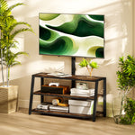 HOMCOM Tv Stand Cabinet With Swivel Bracket For 32 - 70 Inch Tvs