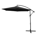 Cantilever Parasol & Square Base | Black