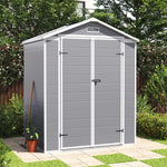 6x4.4ft Plastic Outdoor Garden Storage Shed