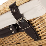 Wicker 36cm Picnic Basket | White