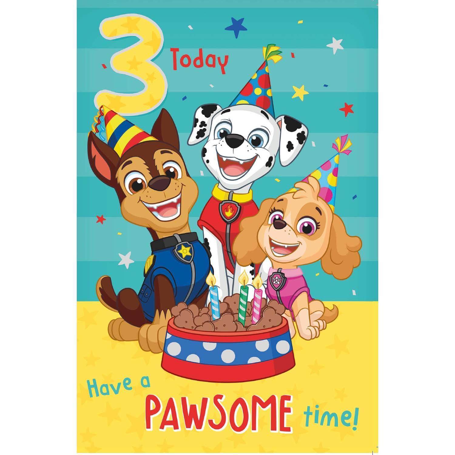 Birthday Card Age 3 Official Product