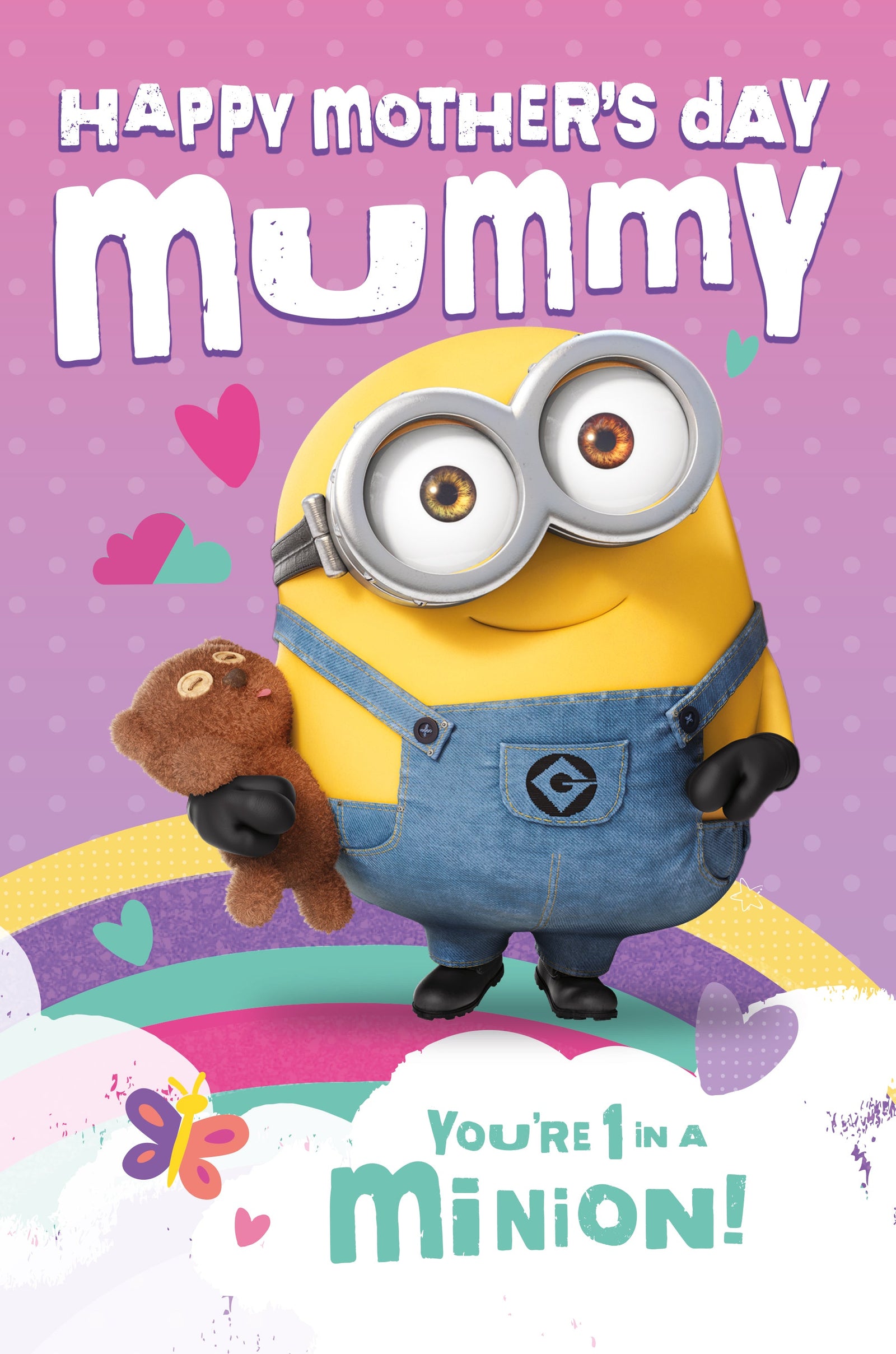 Despicable Me Minions 'mummy' Mother's Day Card Official Product