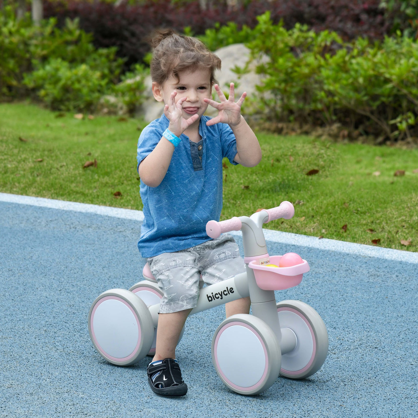 1-3 Year Kids Balance Bike, No Pedal | Pink