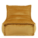 Dolce Velvet Bean Bag Lounger | Yellow