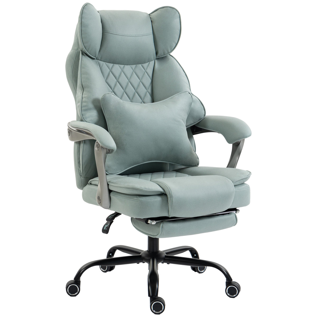 Big And Tall Office Chair With Lumbar Support | Light Blue