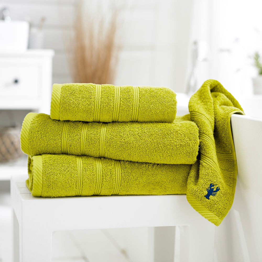 Kaleidoscope 550gm Combed 100% Cotton Towels | Hand Towel | Lime