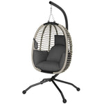 Hanging Swing Chair W/ Thick Cushion, Rope Hanging Chair