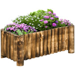 Raised Flower Bed Wooden Planter Box 4 Feet