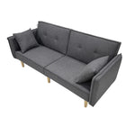 Finnley Two Seat Grey Sofa Bed | One Size | Grey