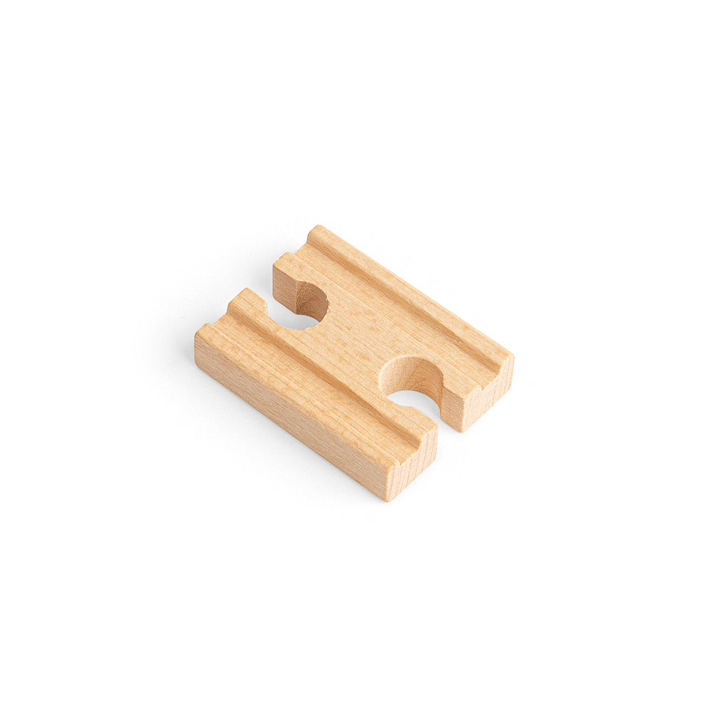 12 Mini Female Track Pieces for Wooden Train Sets