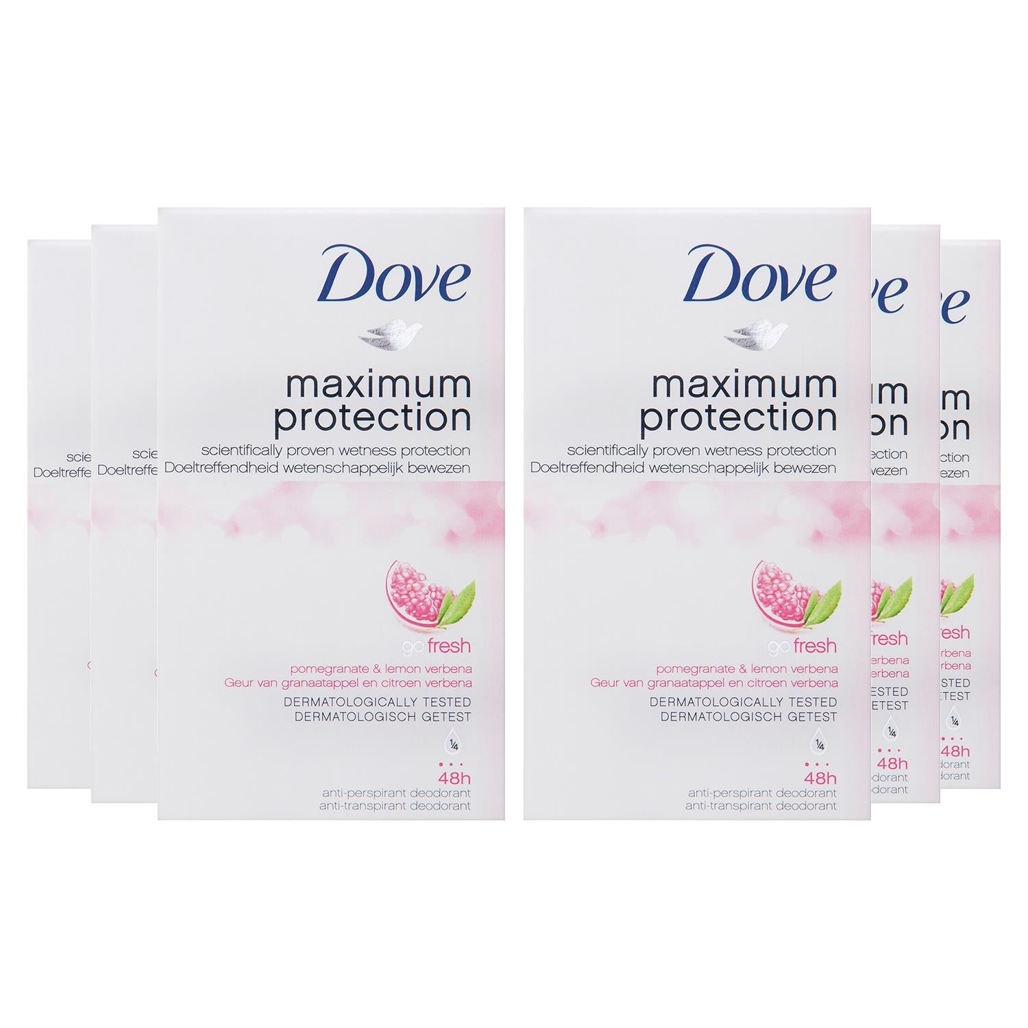 Fw Antiperspirant Cream Pomegranate Maxpro, 45ml, Pack Of 6