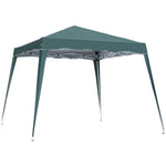 Slant Leg Pop Up Gazebo With Carry Bag, Height Adjustable | Green